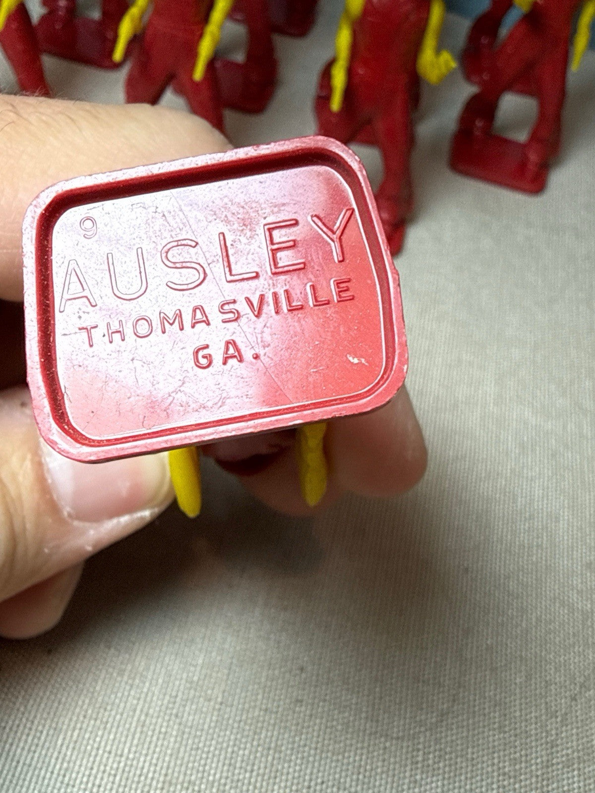 Vintage Ausley Thomasville GA Plastic Cowboys & Indians Lot Of 21 Figures