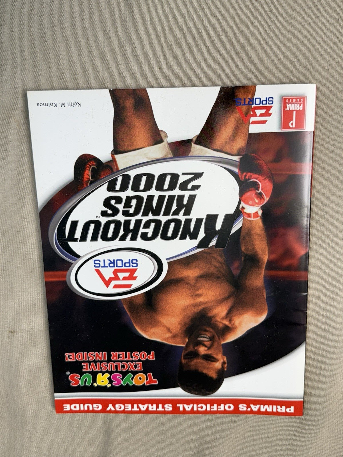 BOX ONLY Knockout Kings 2000 N64 ORIGINAL Box Manual Strategy Guide NO GAME