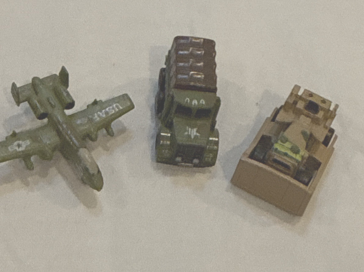 Lot of 3 Micro Machines Military Vehicles 1987-1989 Galoob Miniatures