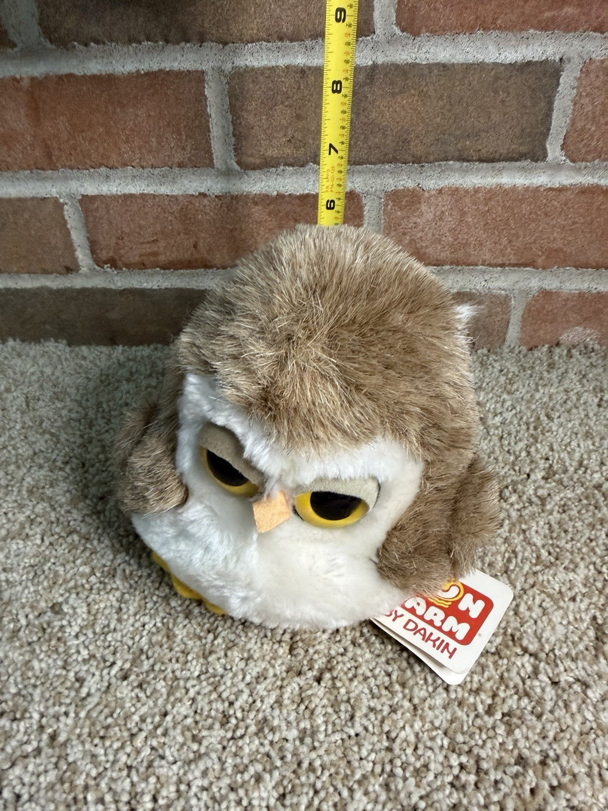 Vintage Owl Plush Stuffed Animal Lot 3 Oogi Fiesta Fun Farm Dakin Bird Toys