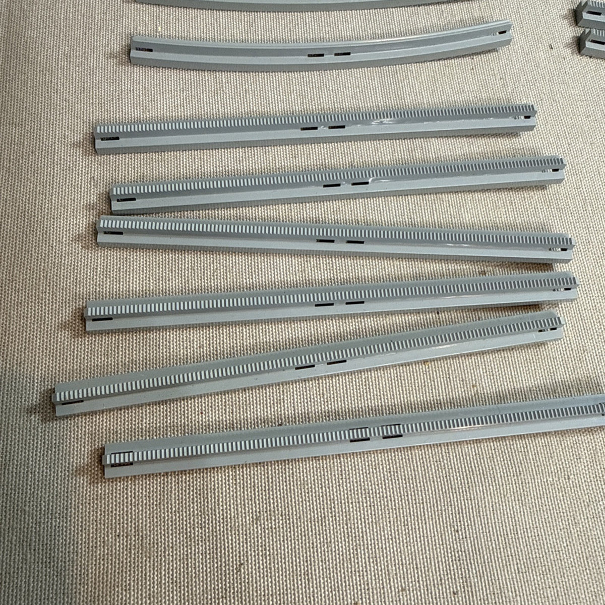 Vintage LEGO Train Track Lot 72 Pieces 4.5V Crossing Straight Curve Connectors