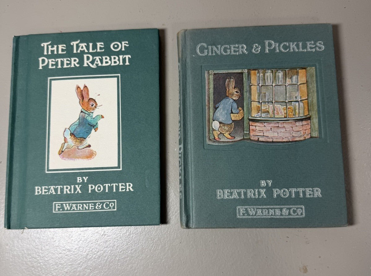 Vintage Beatrix Potter Books Frederick Warne Peter Rabbit Flopsy Bunnies Lot 4
