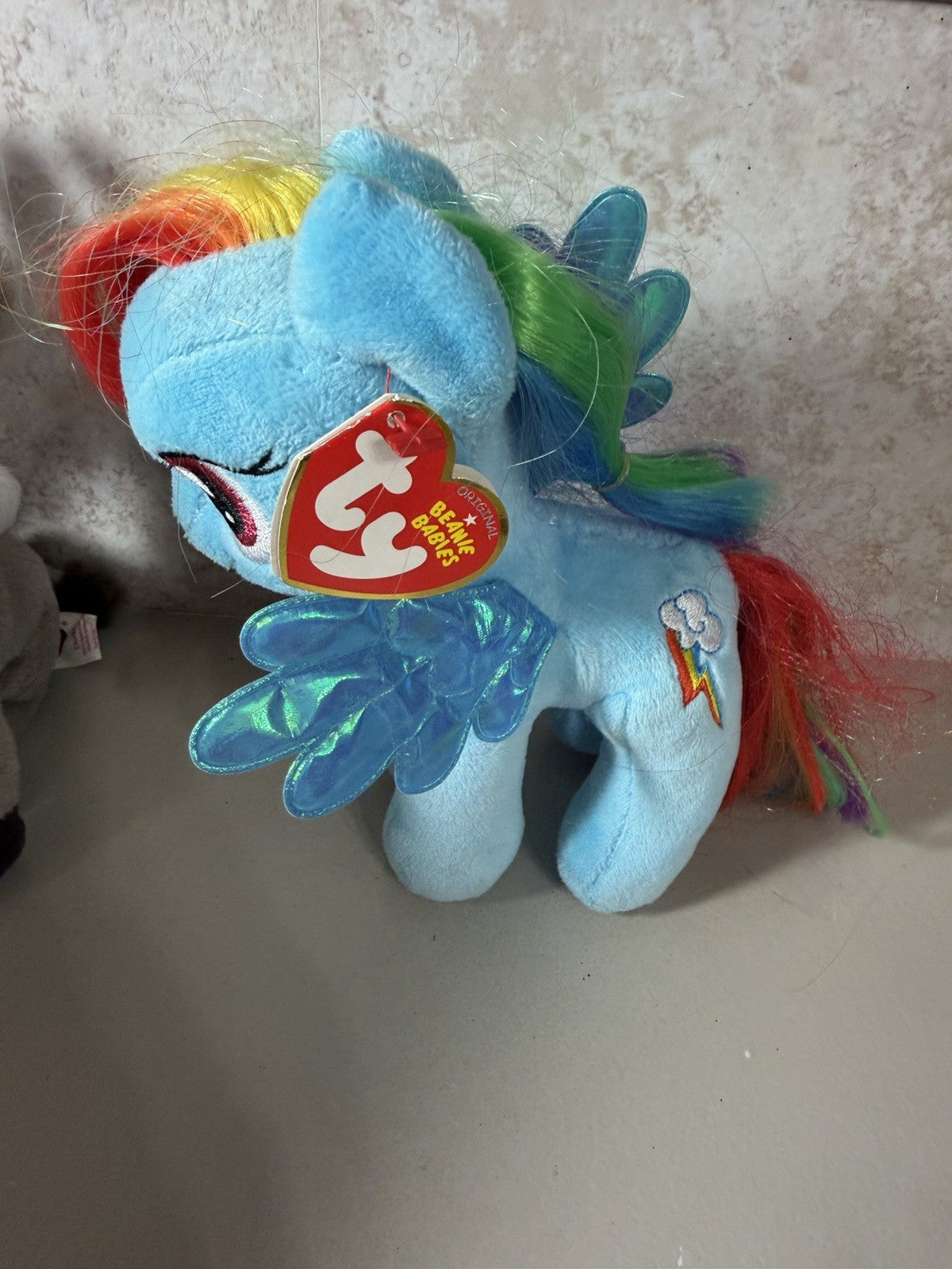 Ty Beanie Babies Character Plush Lot 6 Shrek Dora Madagascar Minion Disney MLP