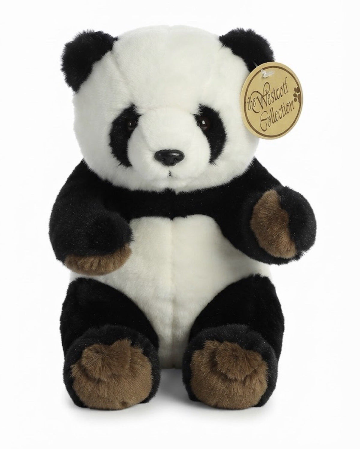 Vintage Westcliff Collection Panda Bear Plush Stuffed Animal 10" Black White