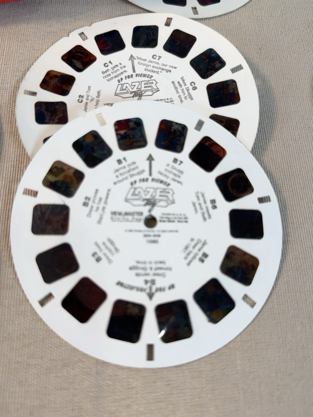 Vintage View Master Blue Collector’s Case 3 Red View Master 3D & 39 Reels