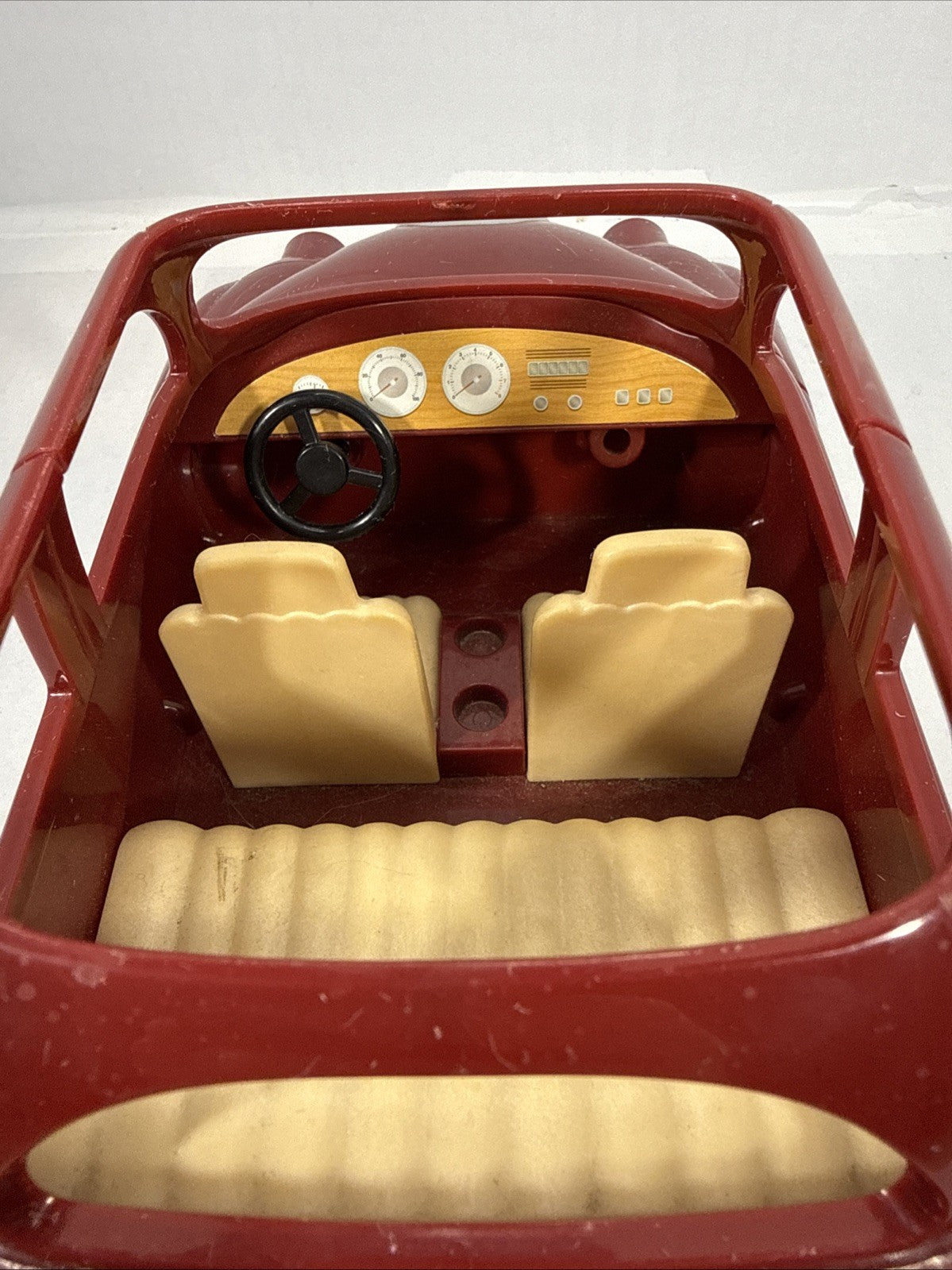 Calico Critters Burgundy Red Family Car Vehicle Toy Sylvanian Style