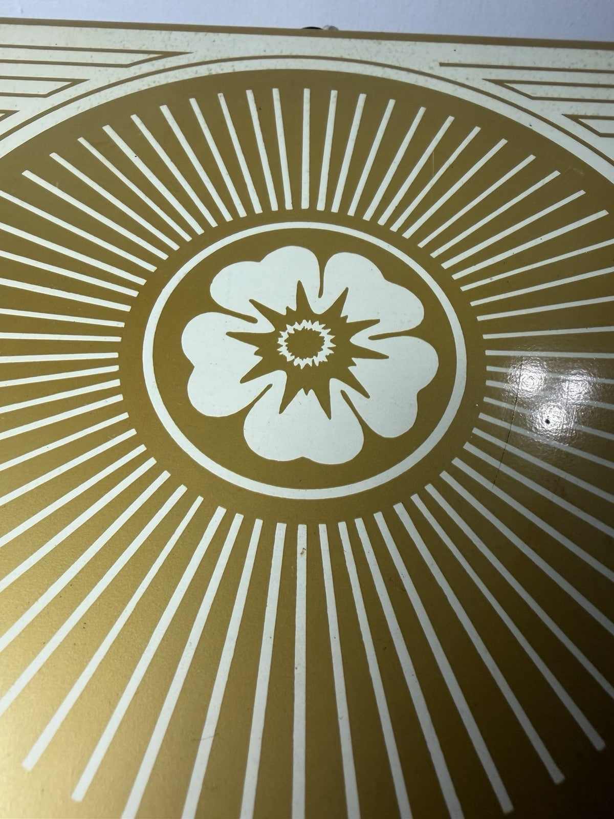 Warm O Tray Model 130T Electric Warming Tray Sunburst Gold