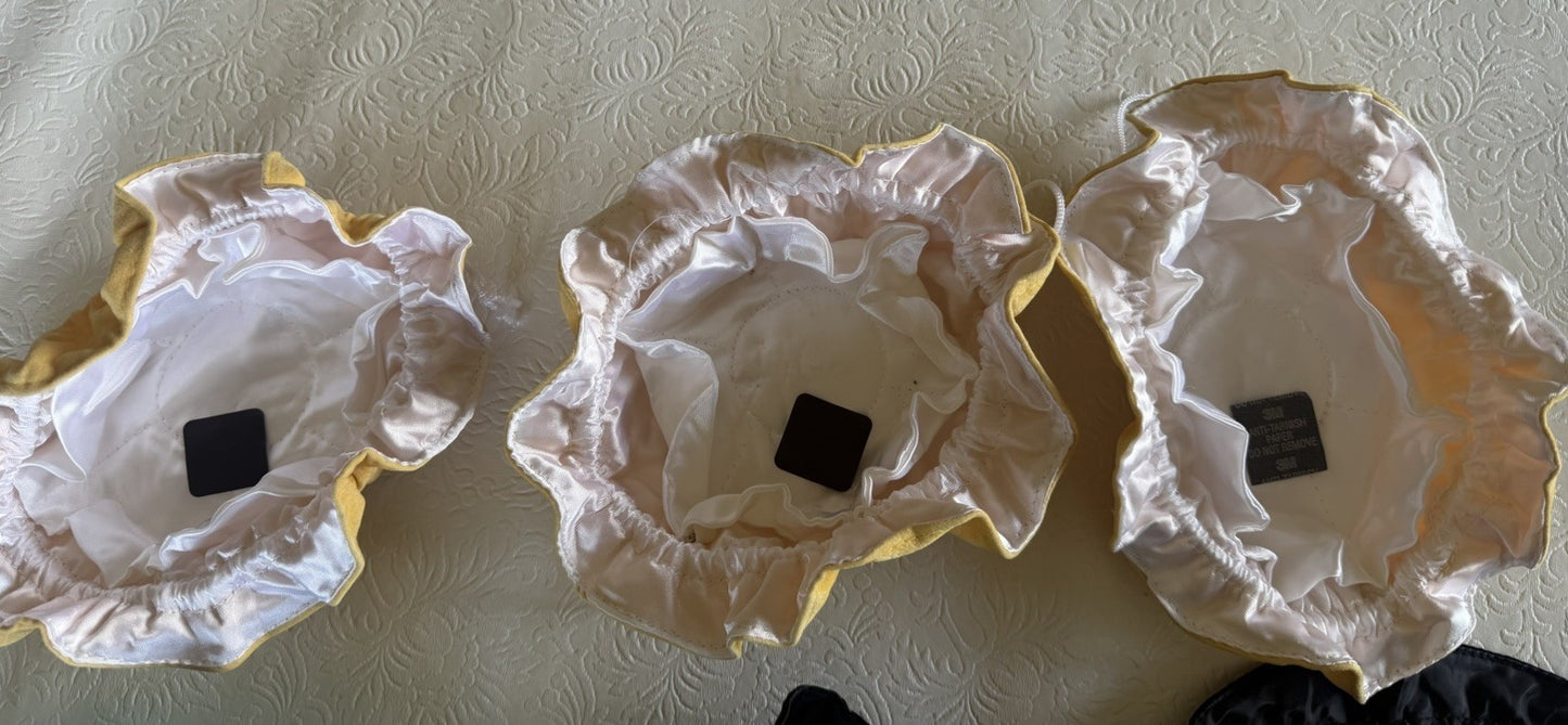 Vintage Jewelry Pouch Lot Velvet Silk Drawstring Anti Tarnish 10 Pc
