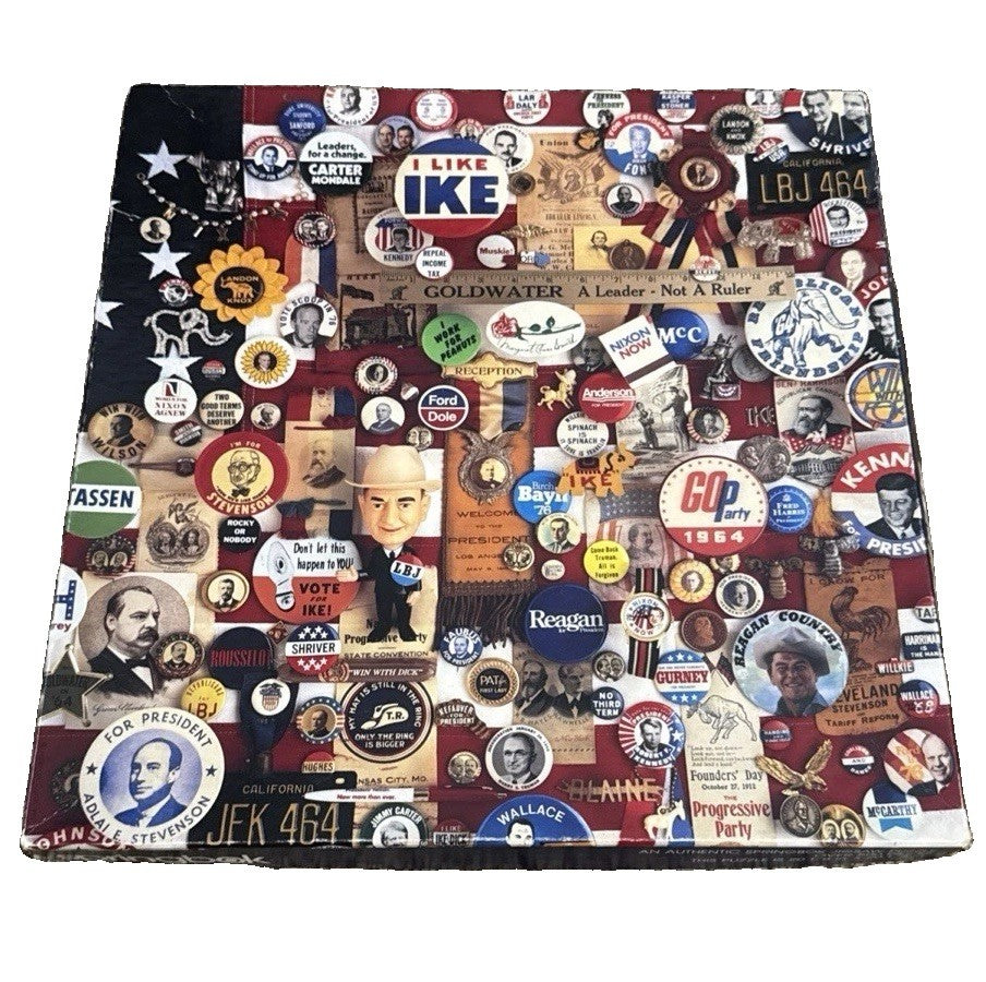 Vintage 1984 Springbok Pick A Winner Presidential Campaign 500 Pc Puzzle Used