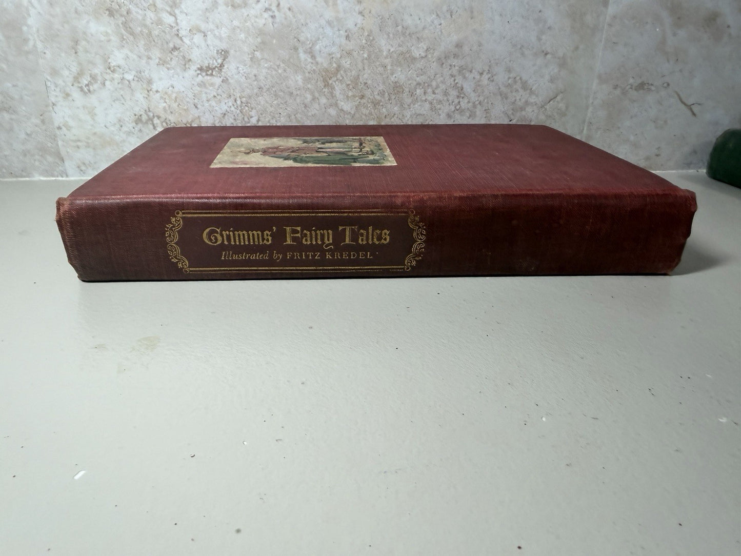 Vintage Grimm & Andersens Fairy Tales Book Lot 1945 Grosset & Dunlap Illustrated