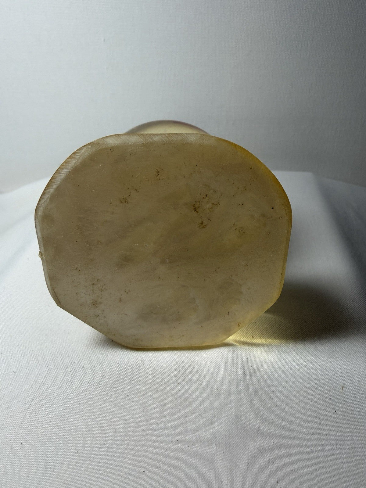 Vintage Daisyglas Lucite Acrylic Paperweight Ball Dry Flowers 1950s 1960s 2.5"