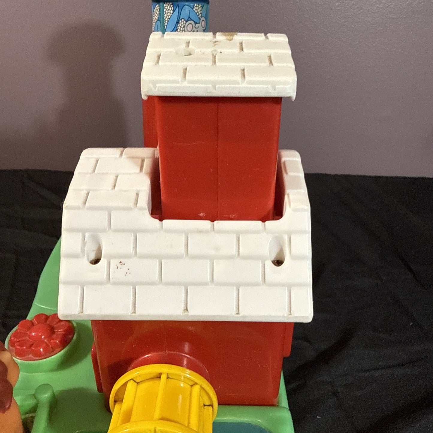 Vintage Playskool Activity Farm 1989 Pop Up Toy Take Along WORKS