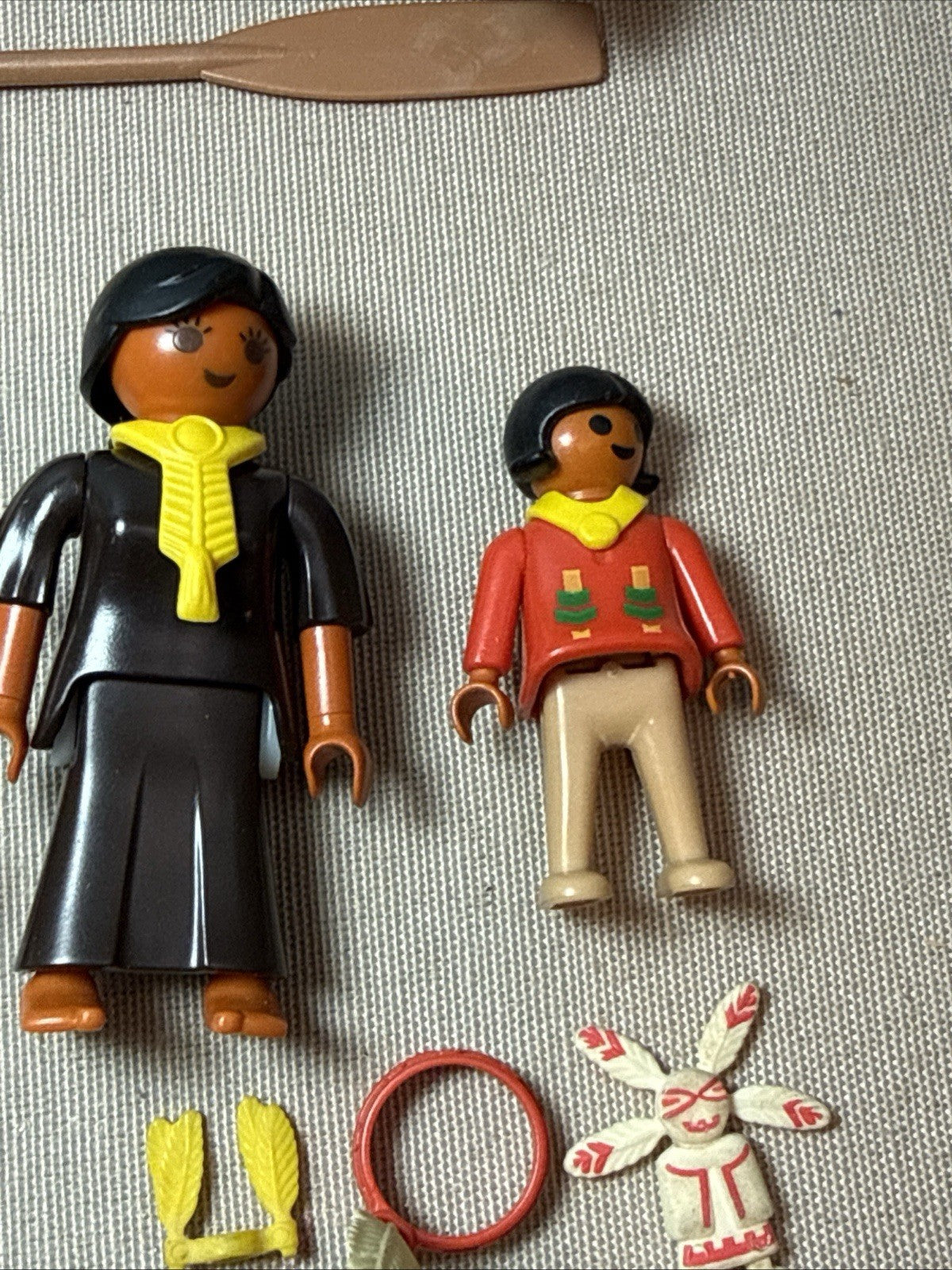 Vintage Geobra Playmobil Western Indian Accessories Lot Weapons Horses Gear