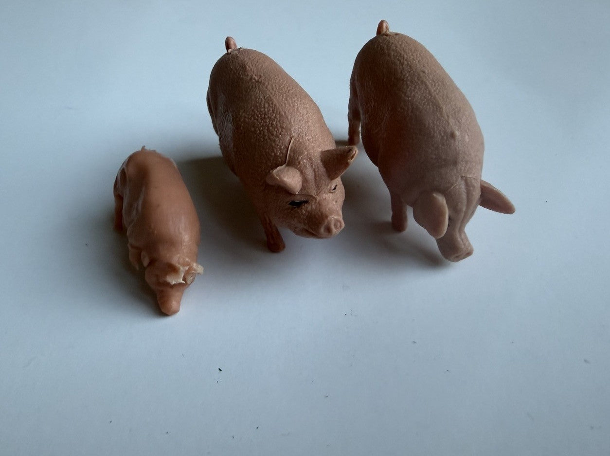 Vintage Miniature Plastic Animal Figure Lot 43 Zoo Farm Hong Kong Mixed Toys Set