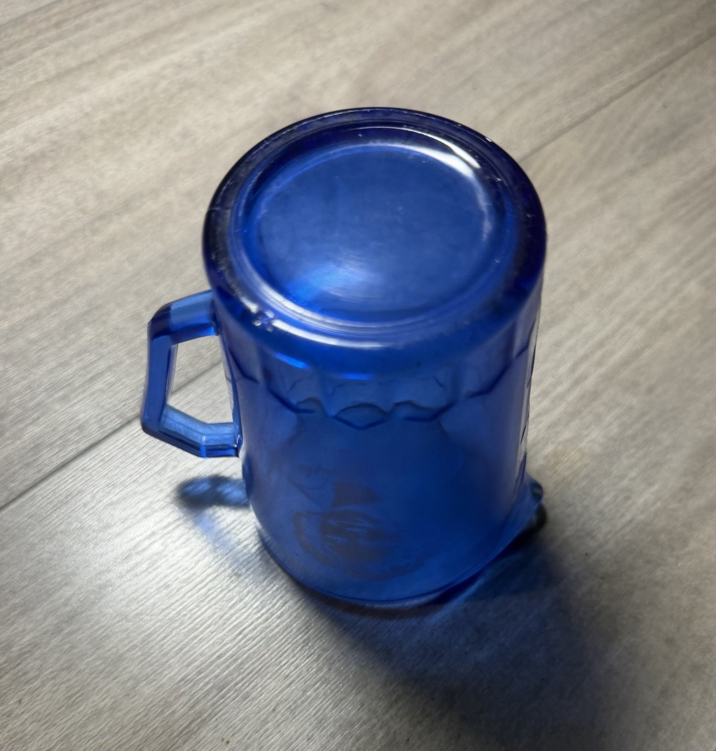 Vintage Shirley Temple Cobalt Blue  Milk Pitcher Creamer 4.5"