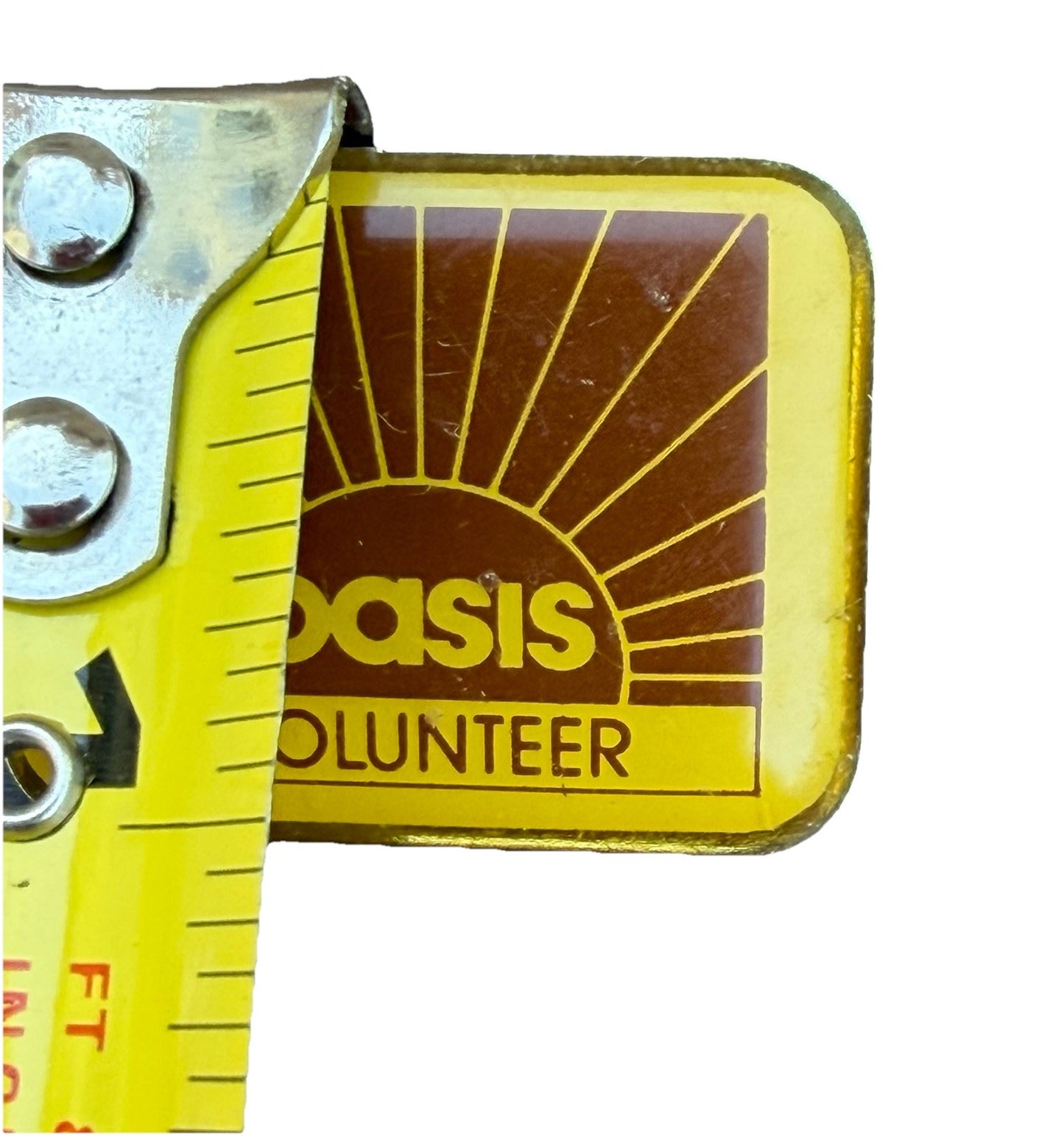1980s OASIS Volunteer Pin Older Adult Service Information Systems
