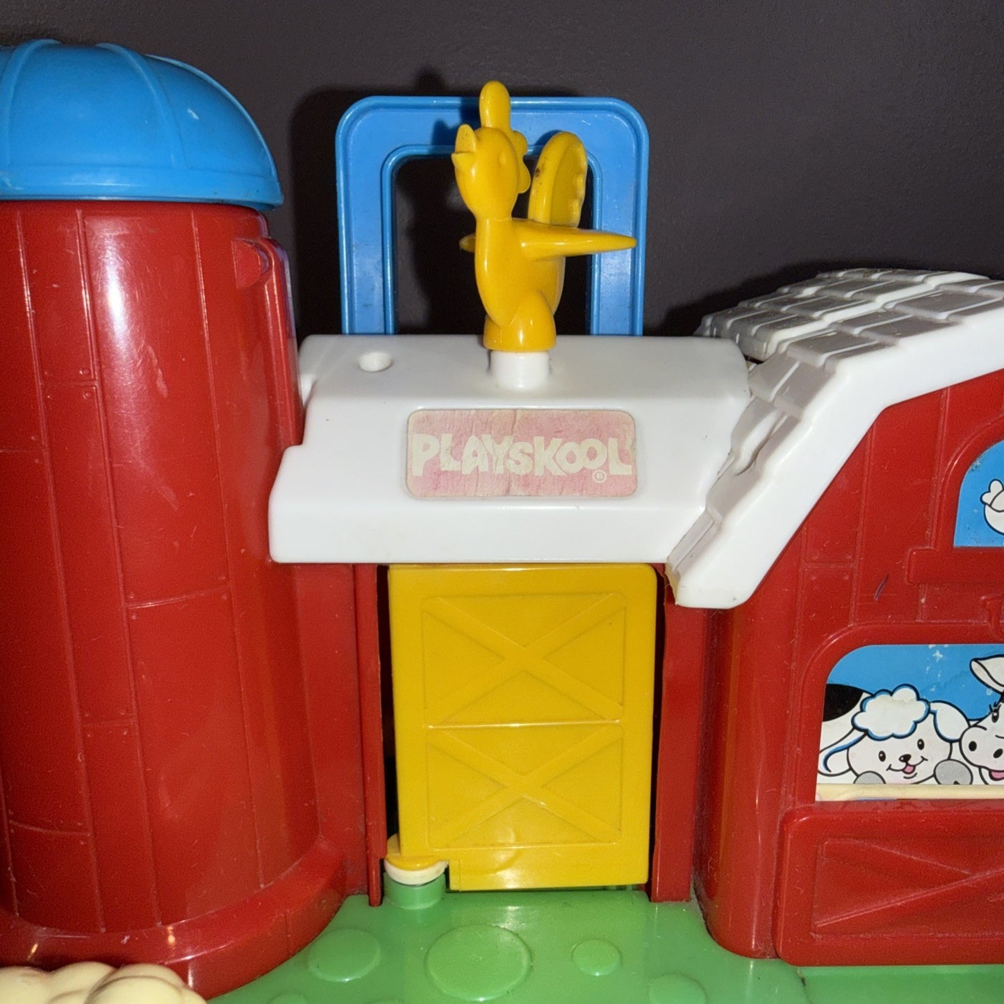 Vintage Playskool Activity Farm 1989 Pop Up Toy Take Along WORKS