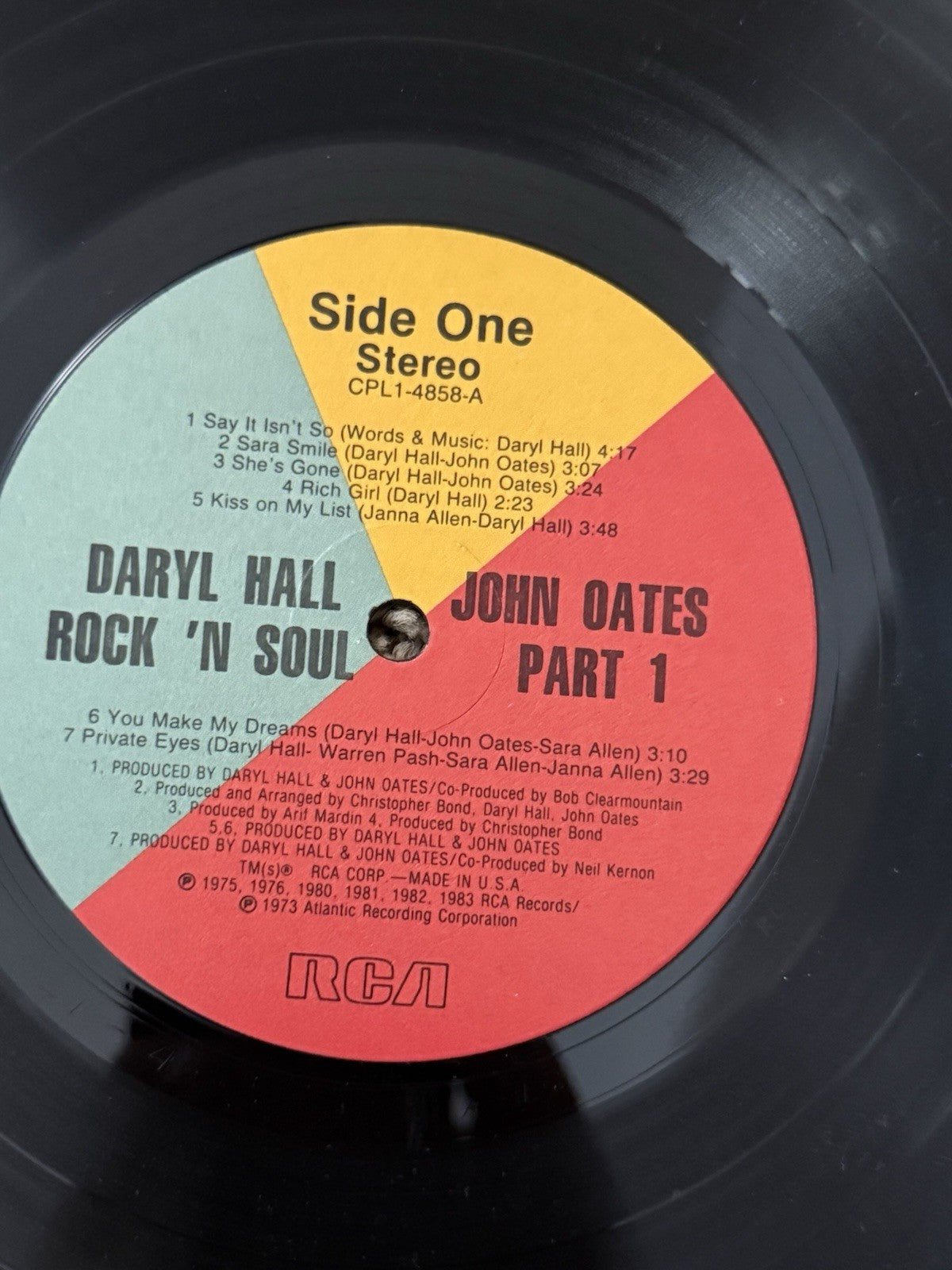 Hall Oates Vinyl LP Lot 3 Live Apollo Big Bam Boom Rock N Soul Part 1 RCA Rock