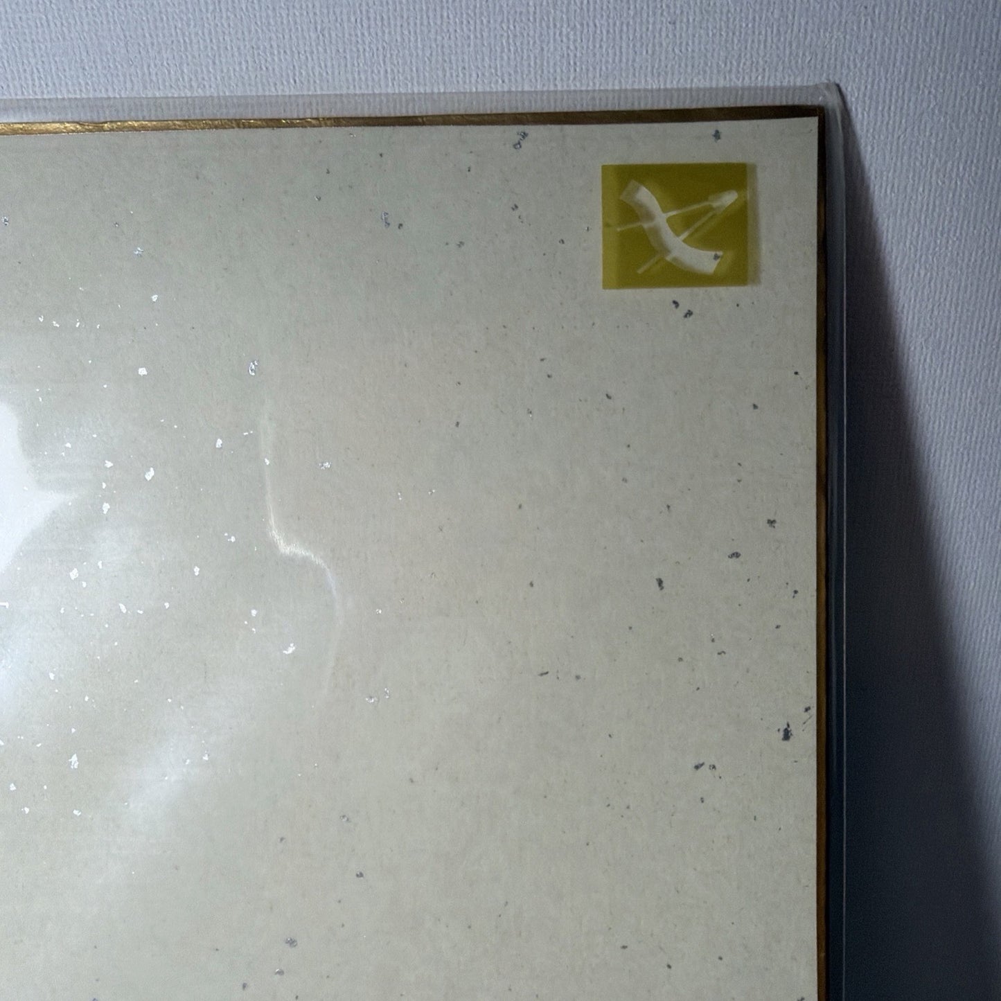 Vintage Japanese Peony Painting Shikishi Board Sumi-e Floral Art