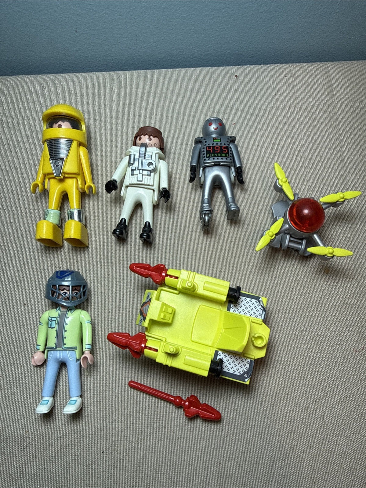 Playmobil Vintage Space Dino Rider Modern Drone Figure Parts Mixed Lot