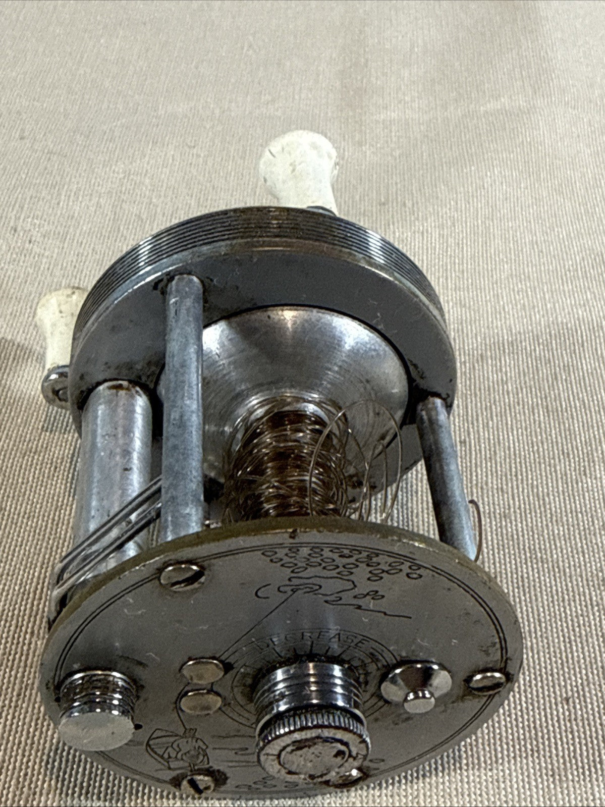 Vintage JC Higgins 53731010 Fishing Reel Made USA Metal Reel