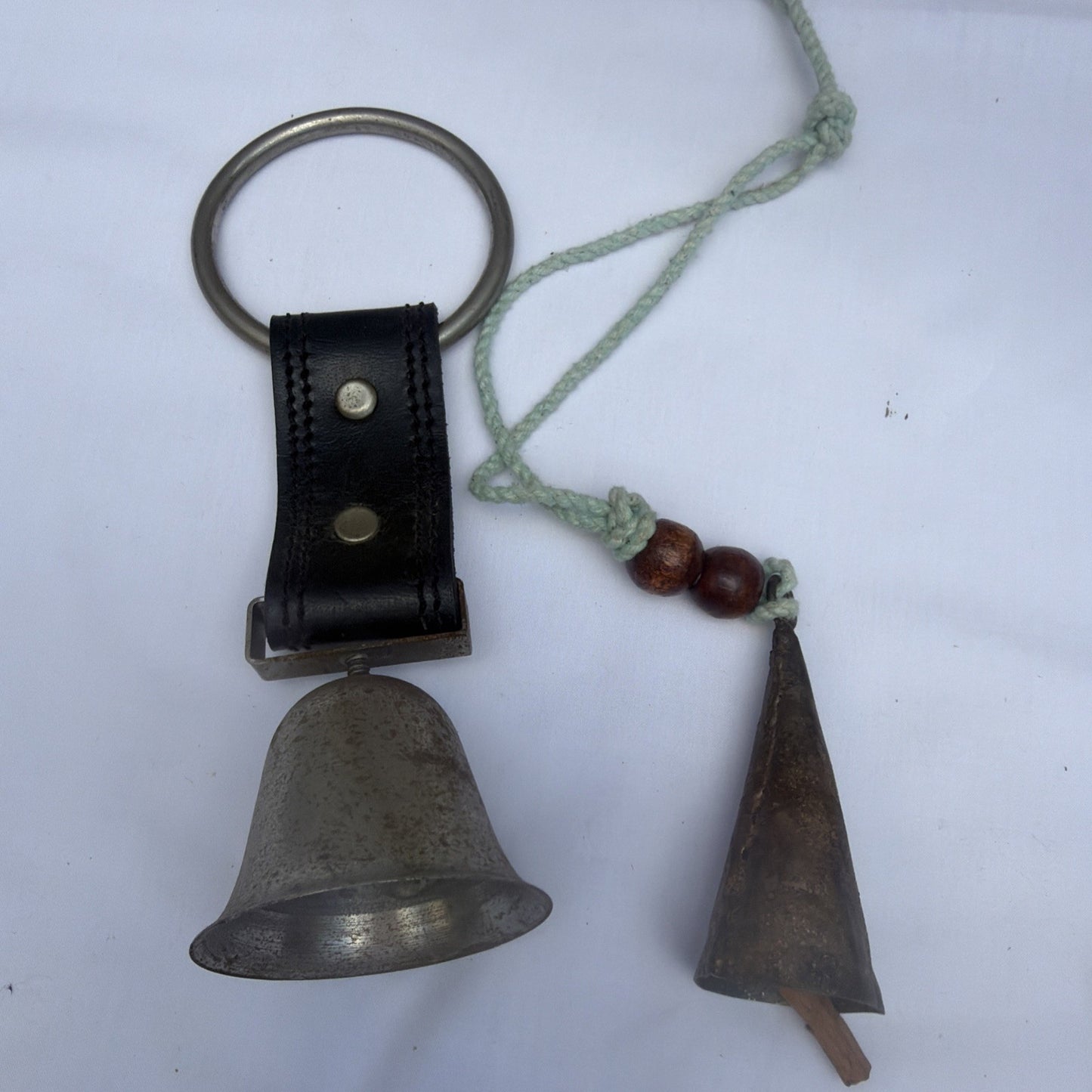 Vintage Primitive Farmhouse Tool Lot Jones Bros Stoneware Fluting Bell Scoop Iro