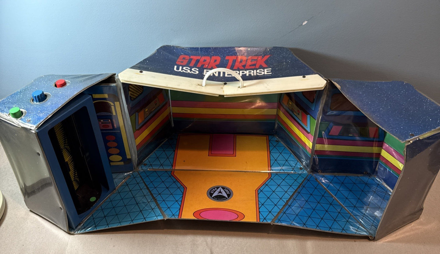 Vintage 1974 Mego Star Trek USS Enterprise Playset No Figures No Accessories