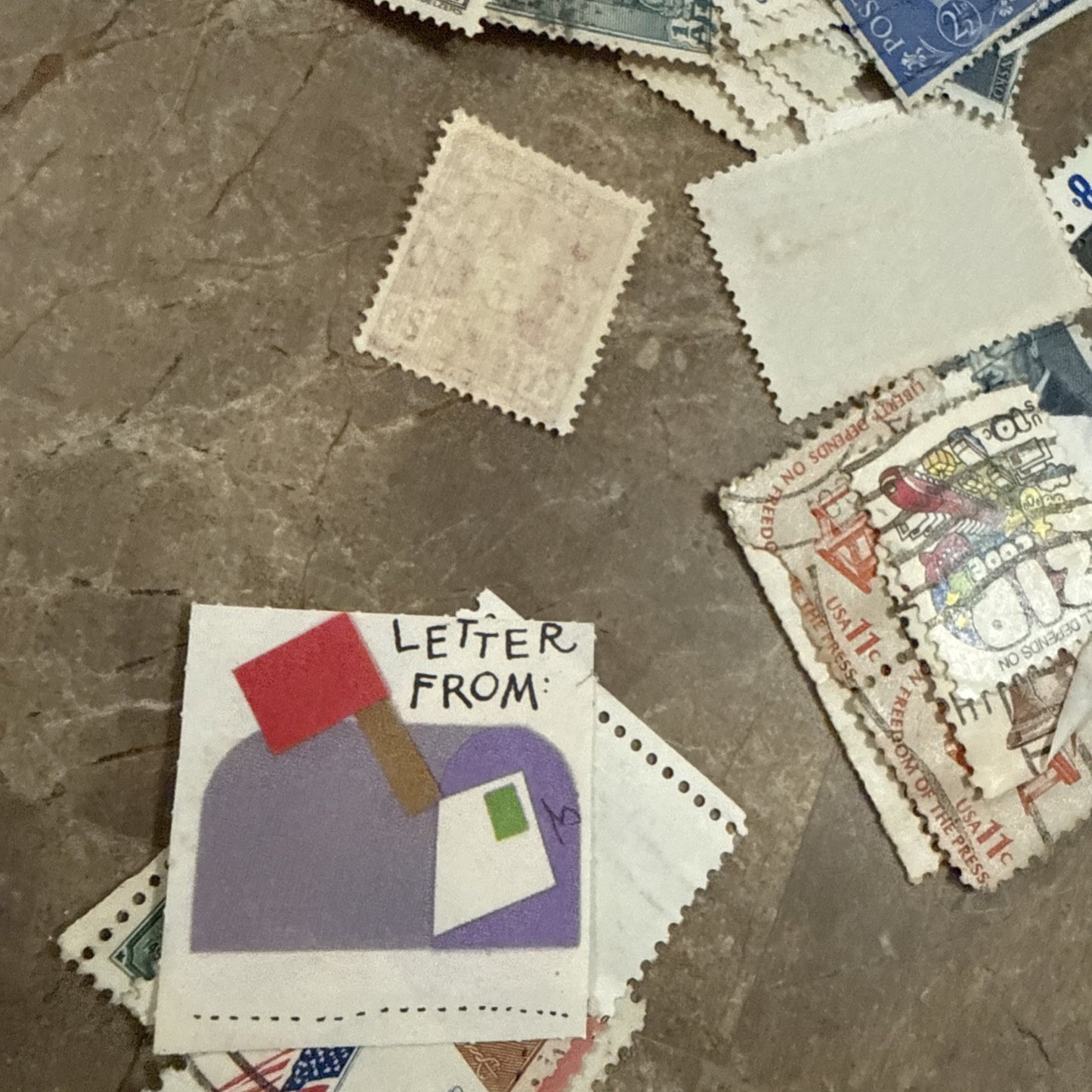 1952 Stamps and Flags of the World Stamp Book Extra Stamps Lot