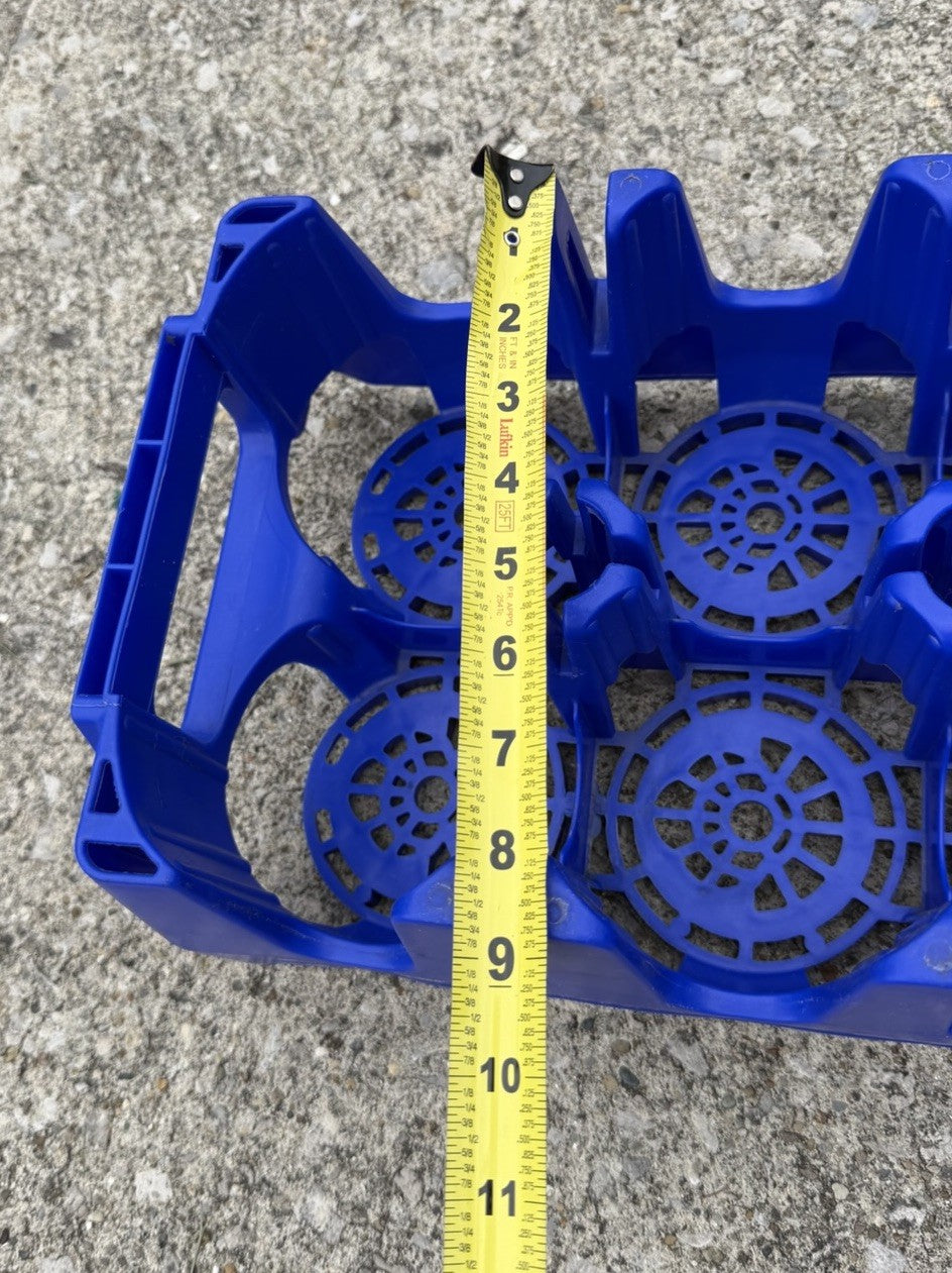 Vintage G&J Pepsi Cola Blue Plastic 2 Liter Soda Bottle Carrier Castle Crate