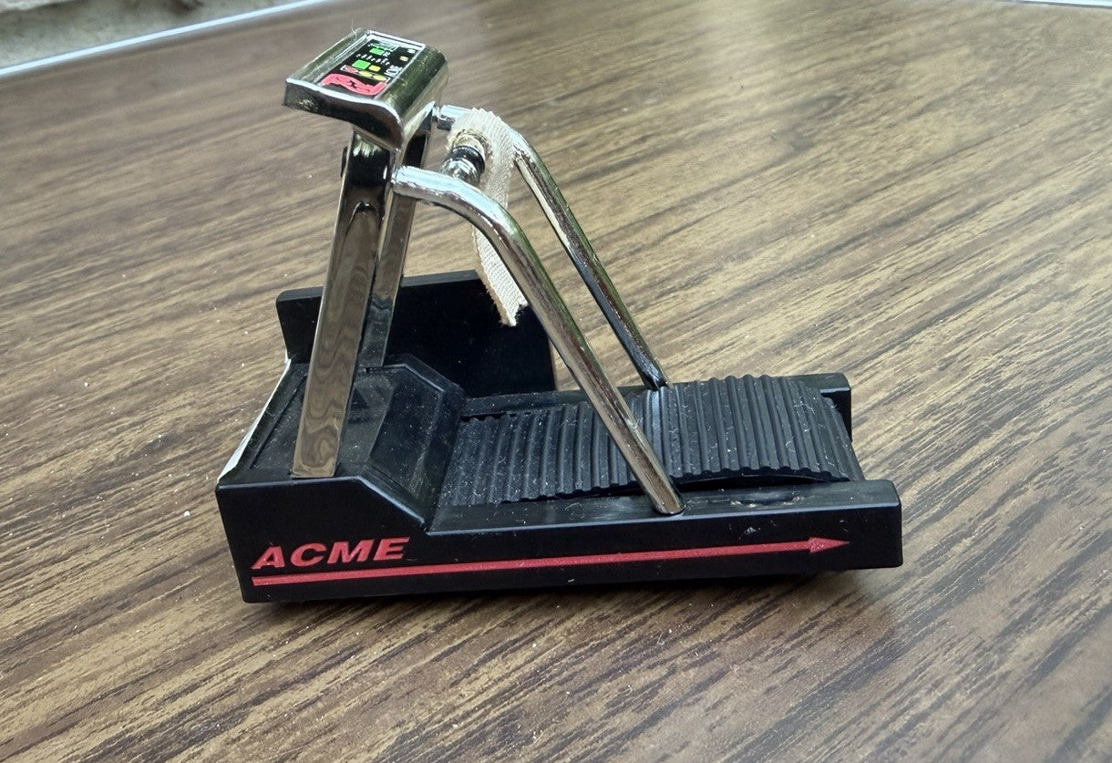 Vintage ACME Miniature Exercise Bike Treadmill Fridge Magnets 1996 Gym Lot of 2