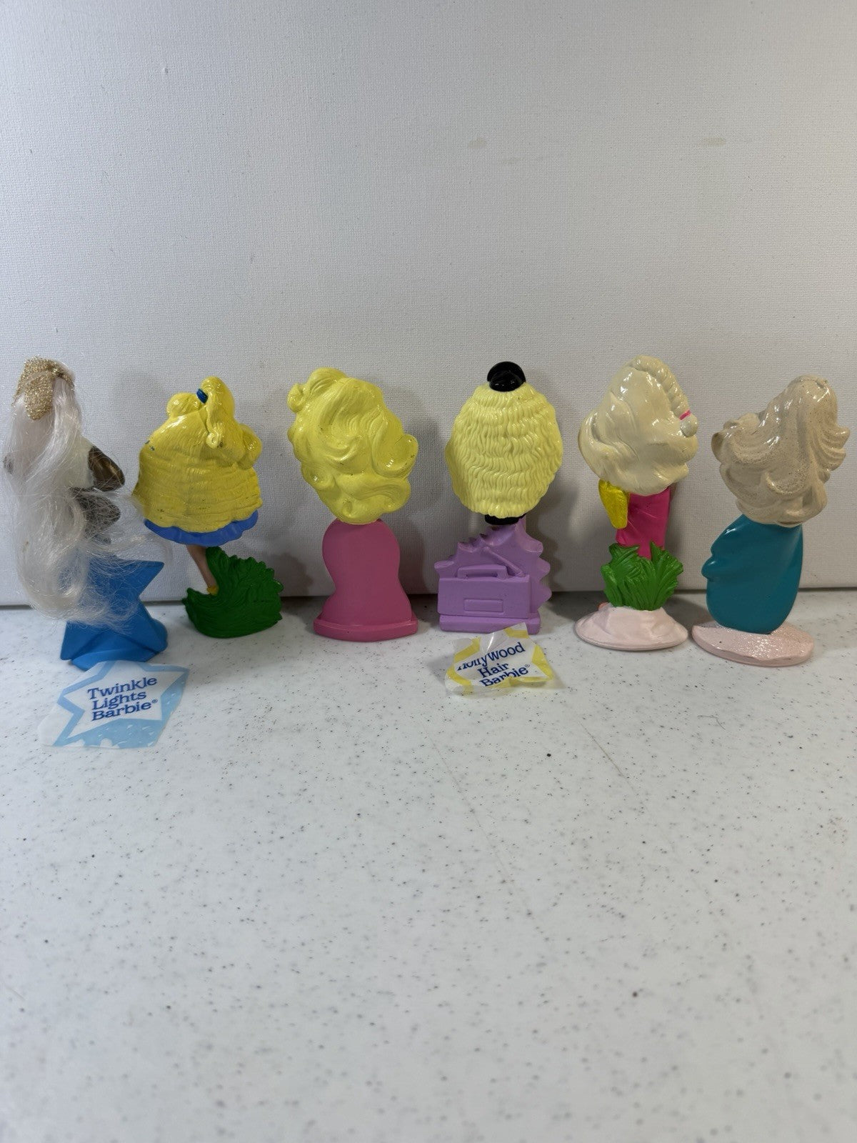 Vintage Barbie PVC Figure 1990s Hollywood Hair Twinkle Lights Lot of 6 Figures