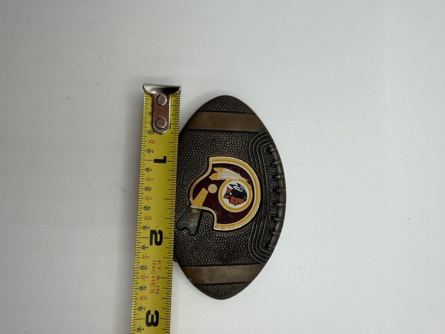 Vintage 1979 NFL Steelers Redskins Belt Buckles Pittsburgh Washington Football