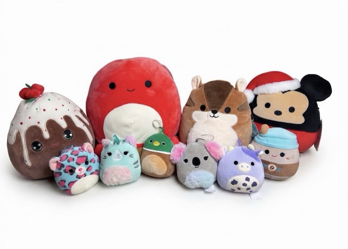 Squishmallows Disney Holiday Plush Mickey Meilzie Chipmunk Mini Stuffed 10 pcs