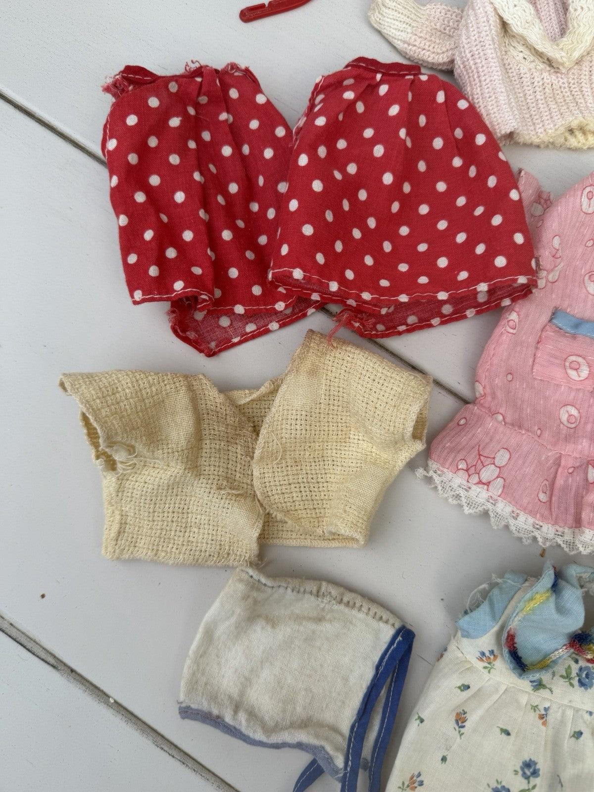 Vintage 1969 Horseman Doll  Pink Doll Steamer Trunk and Vintage Doll Clothes