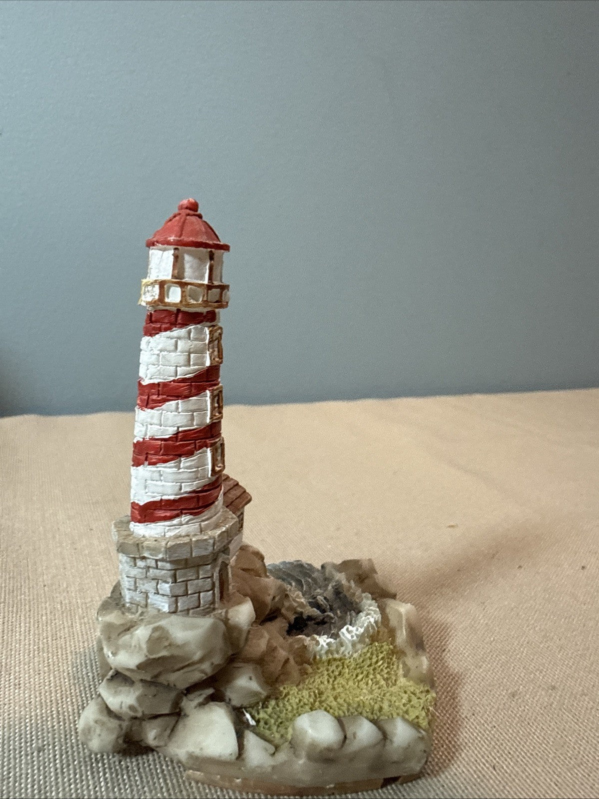 Vintage Lighthouse Figurines Lot 7 Coastal Nautical Miniatures Mixed Brands