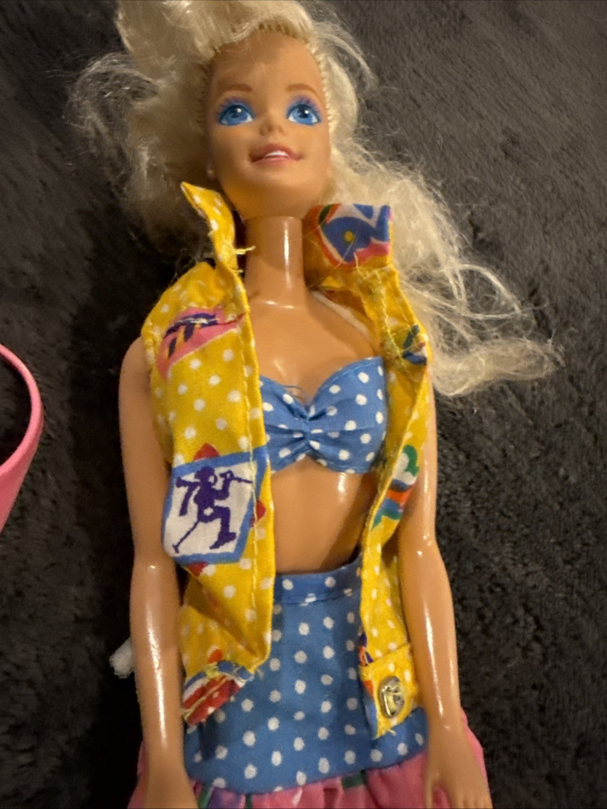 Vintage 1987 Mattel California Dream Barbie Doll #4439 Accessories Postcards Lot