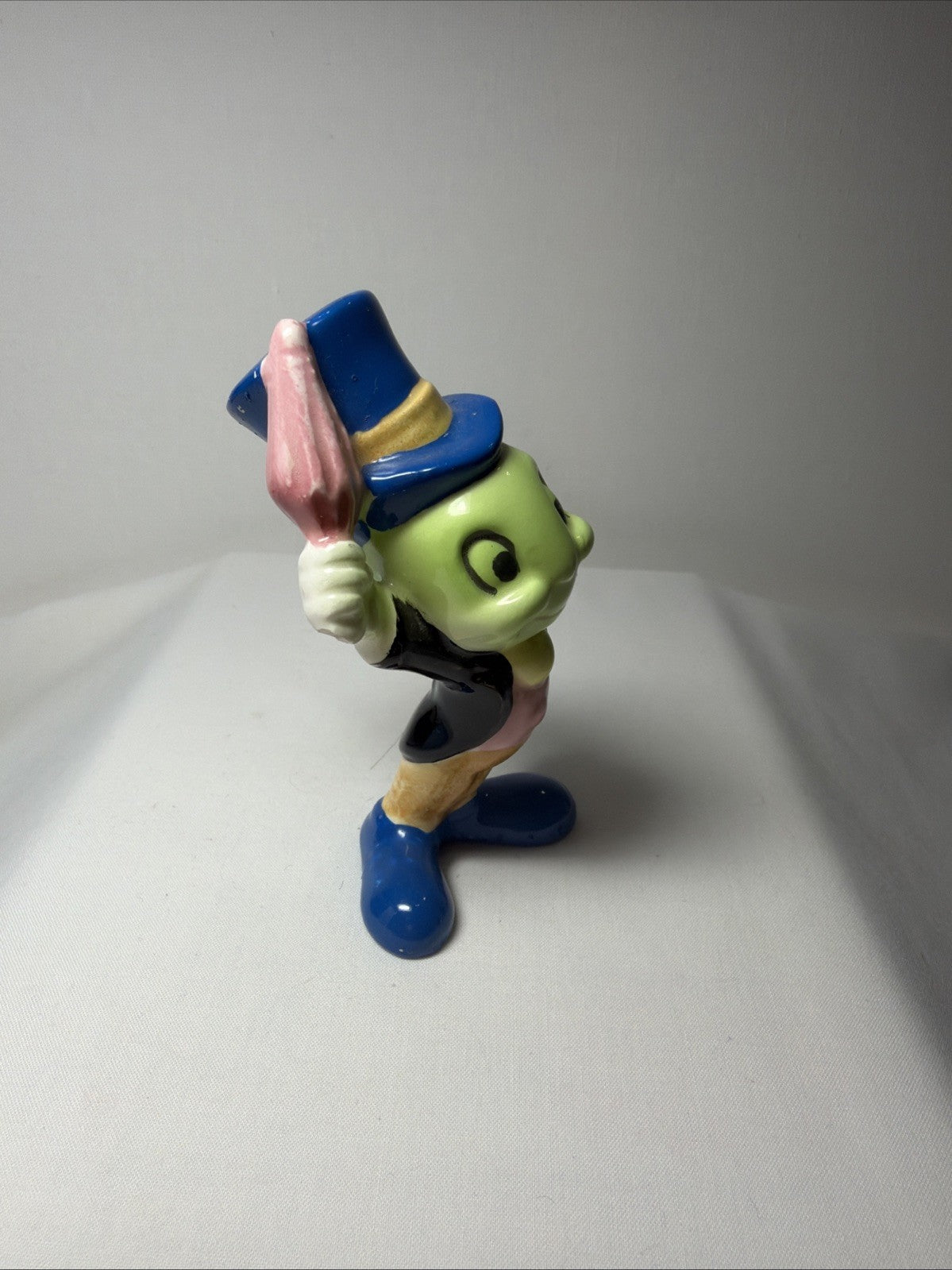 Jiminy Cricket Porcelain Figure Disney Japan Vintage