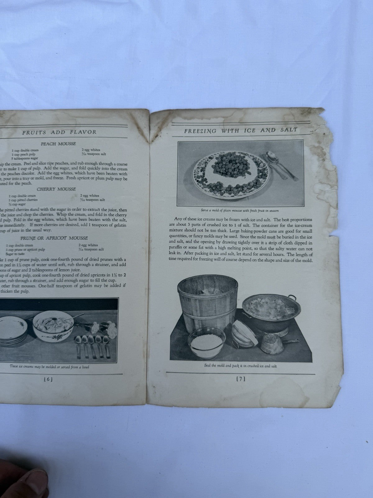 Vintage 1930s Crosley Shelvador Refrigerator Recipe Booklet USDA Ice Cream