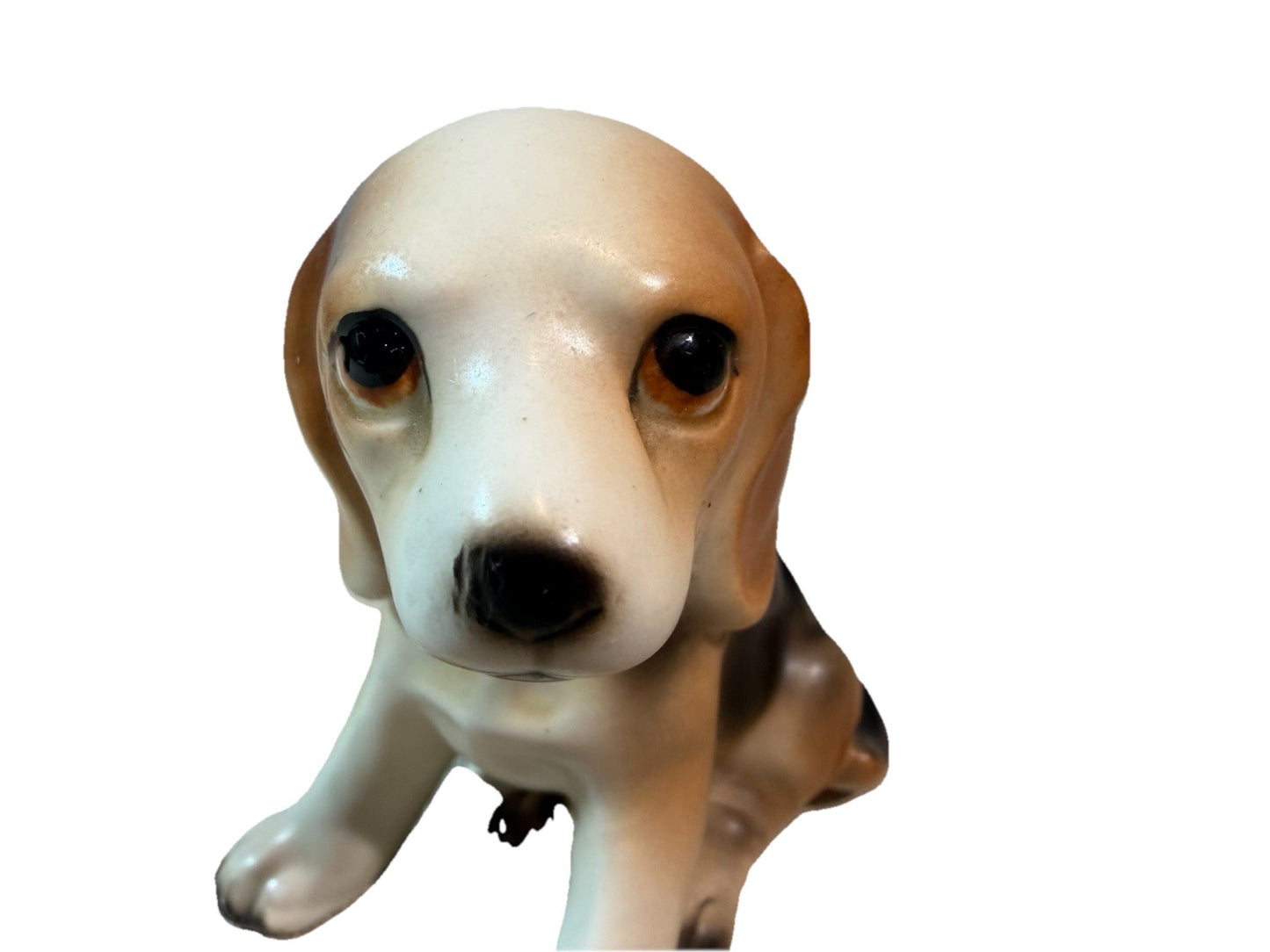 Vintage Inarco Porcelain Beagle Puppy Figurine E2074 Dog Statue 2.5”