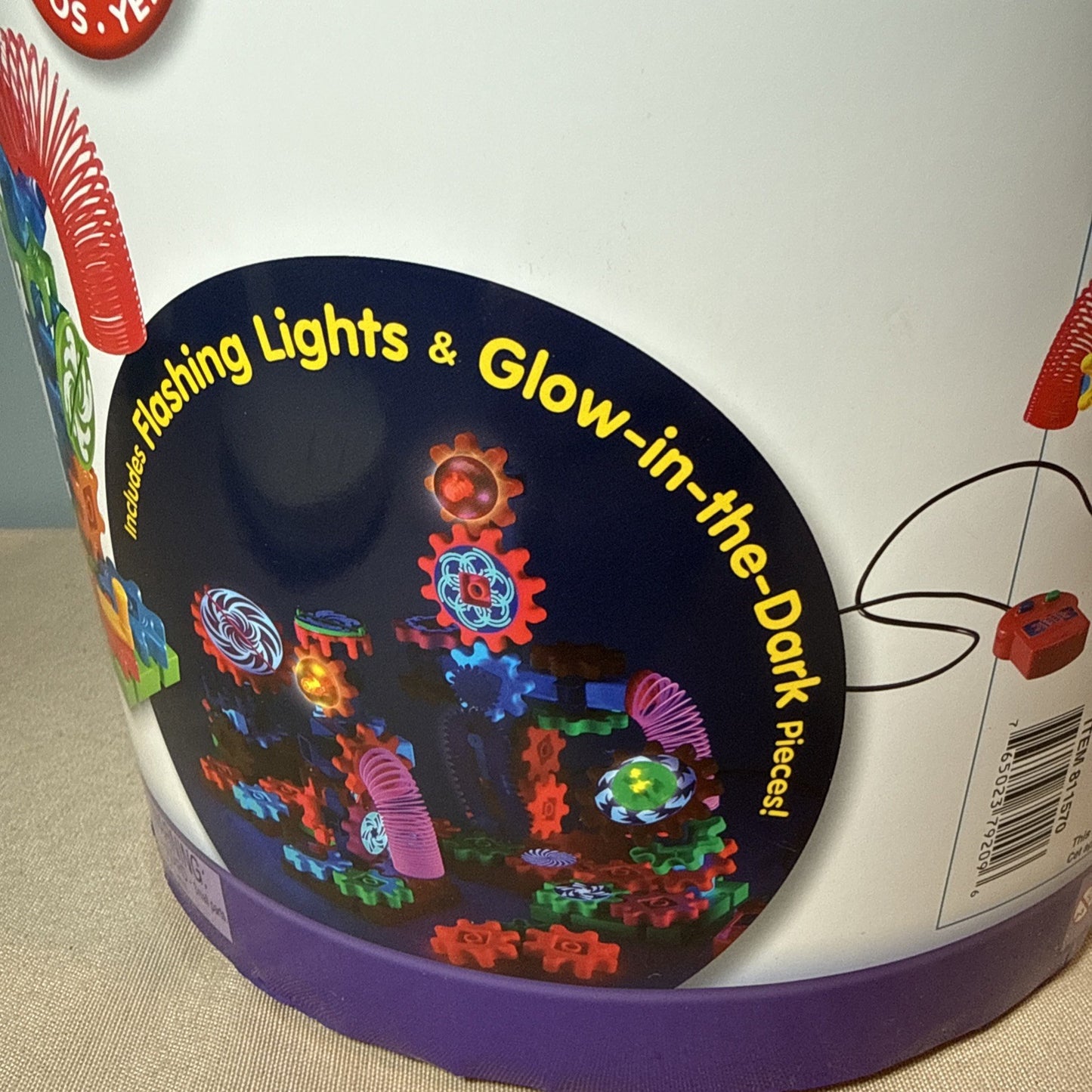 Gears Gears Gears Spin n Glow Learning Resources Motorized Play Set Complete