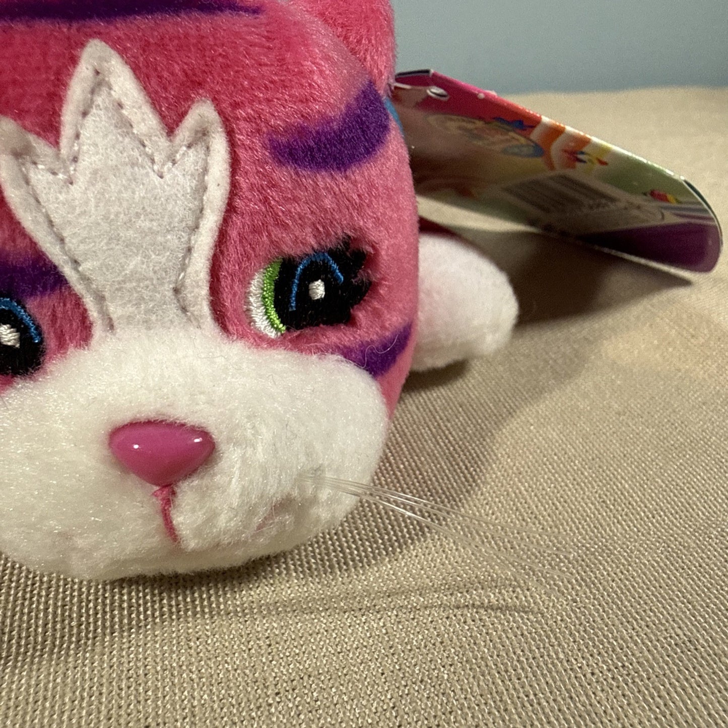 Vintage 1998 Lisa Frank Twinkle Star Pink Cat Bean Buddy NWT Rare Plush