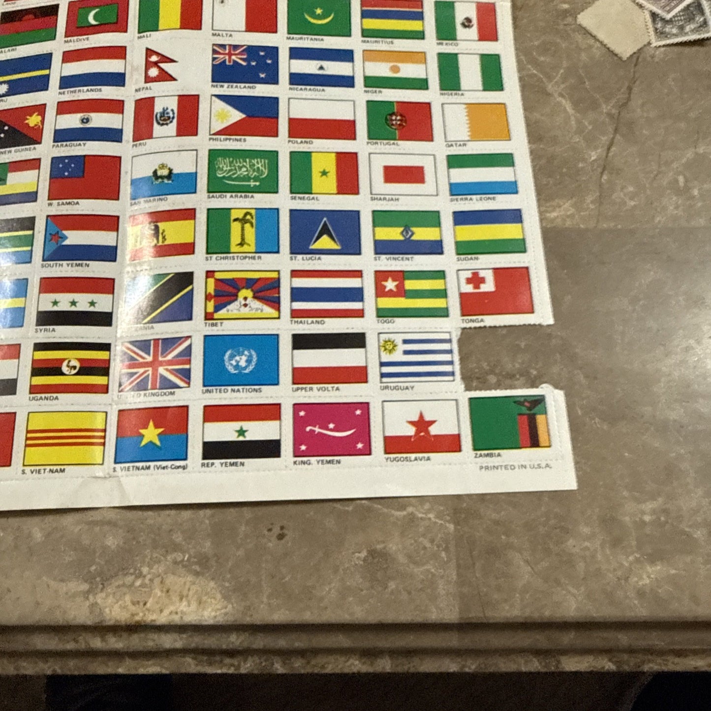 1952 Stamps and Flags of the World Stamp Book Extra Stamps Lot