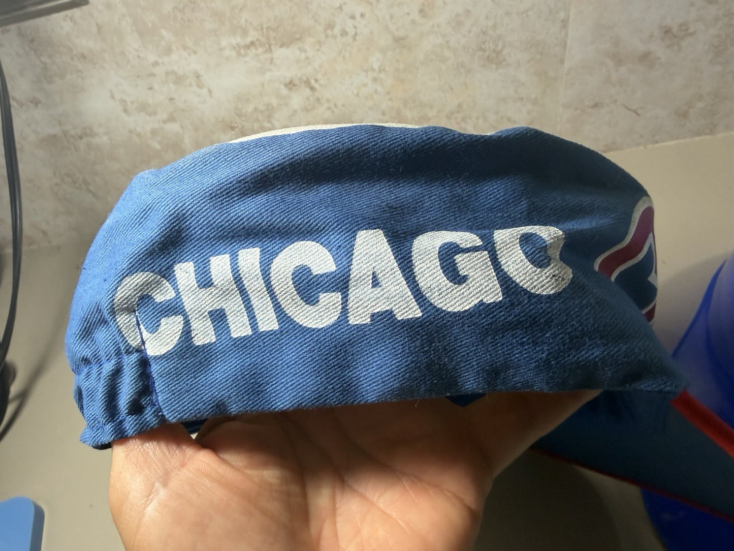 Vintage Chicago Cubs Hat Lot 3 MLB Baseball Cap Plastic Helmet Beanie Fan Gear