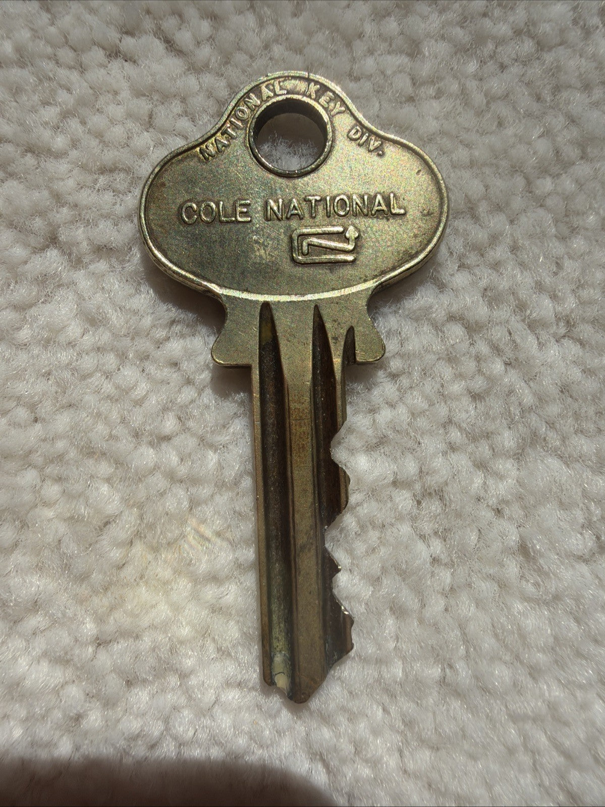 Vintage National Key Co Mr Key Mascot Blank Cleveland Ohio L4 Lock Key