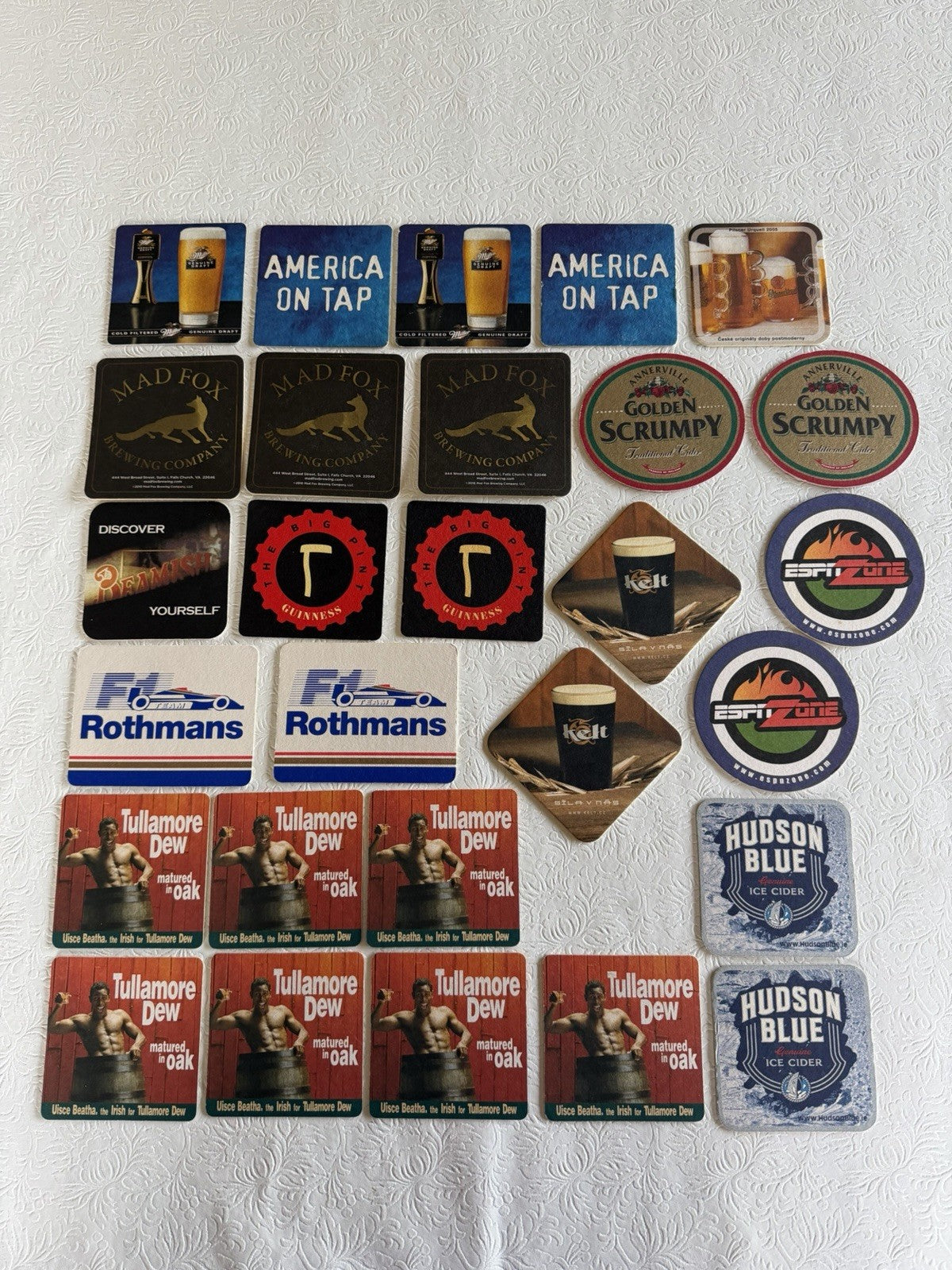 Vintage Beer Coasters Lot 30 Barware Breweriana Pub Advertising Ephemera Mixed