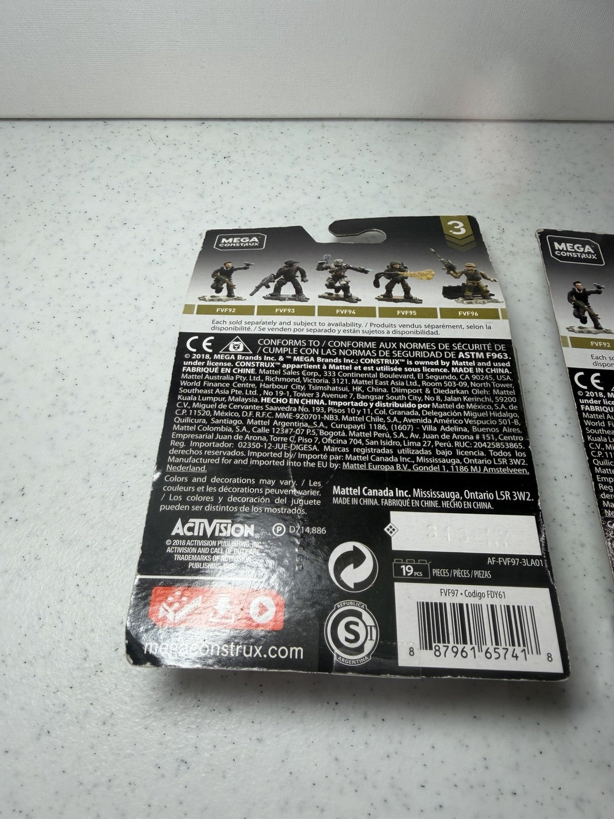 Mega Construx Call of Duty 4 Figure Lot 2 New Specialist Battery  2 Loose
