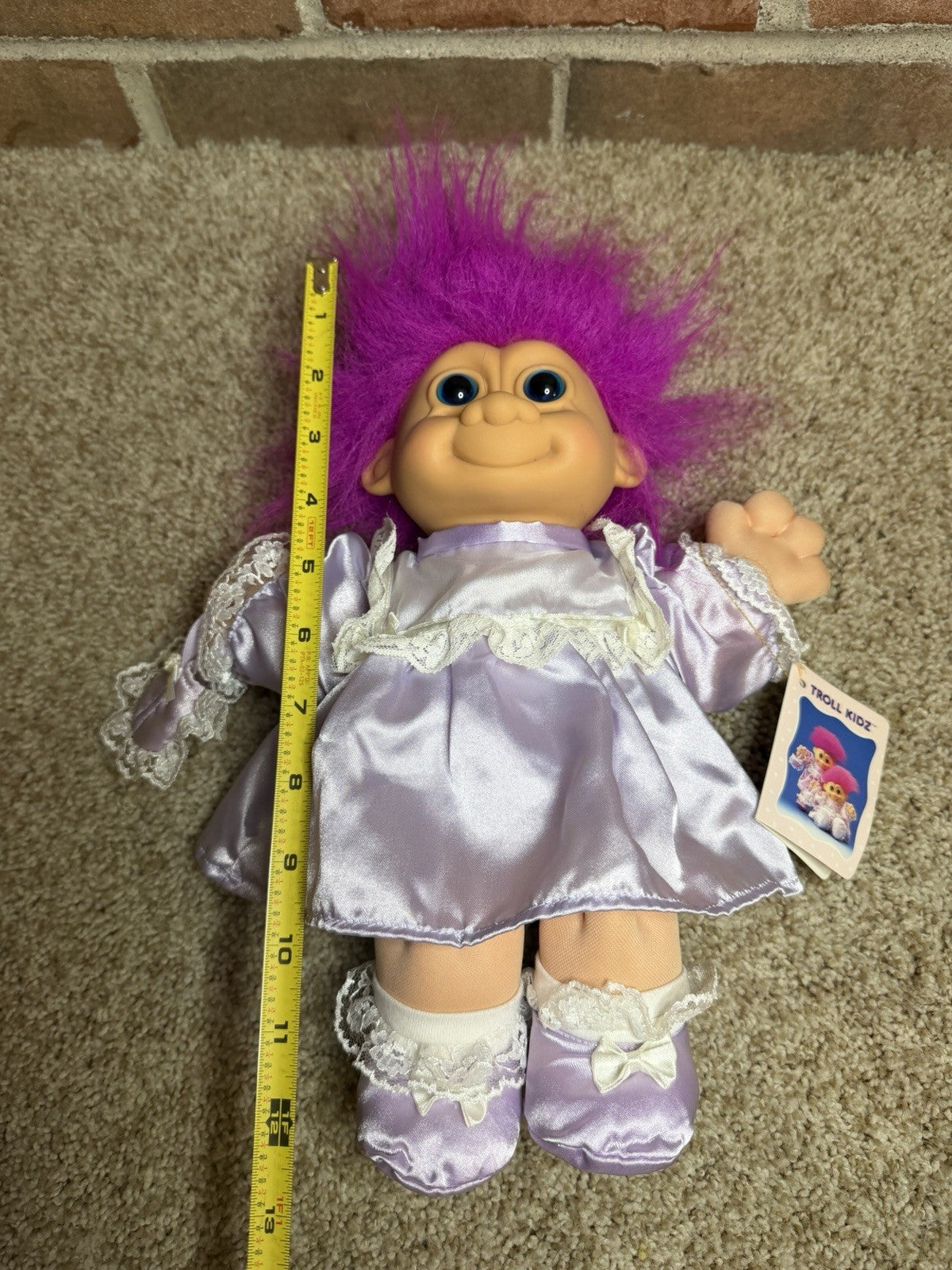 Vintage 1992 Russ Troll Plush Lot 2 Kidz Creata Sof Troll Dolls Tagged Toy Pair