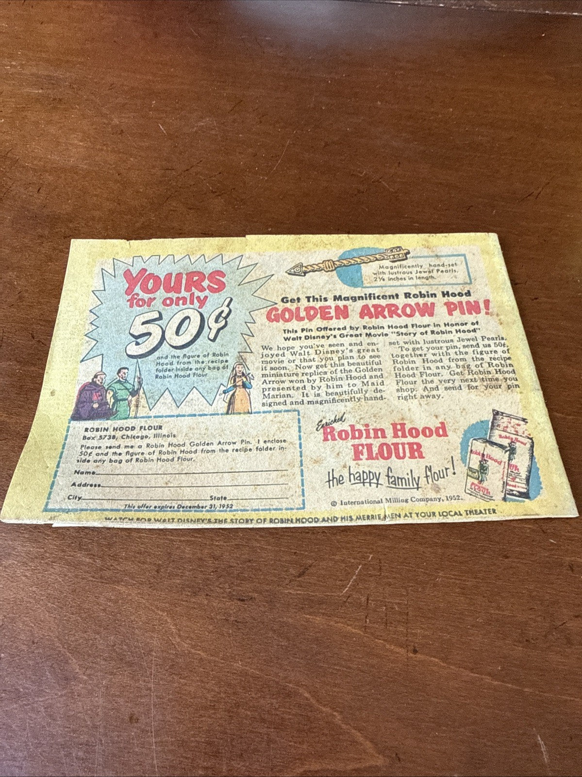 Vintage Walt Disney Robin Hood and His Merrie Men Comic Book