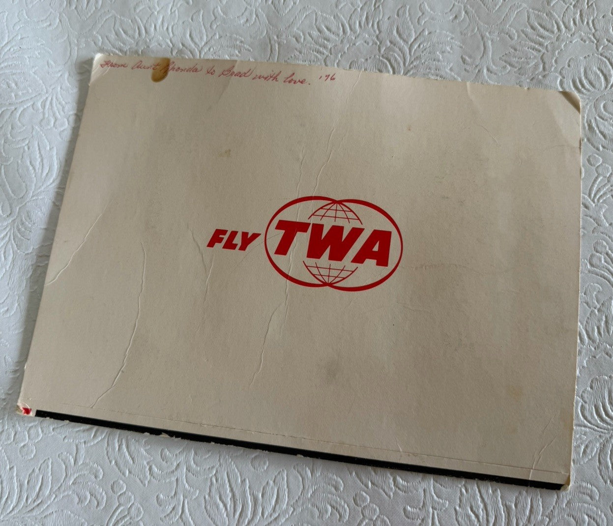 Vintage 1976 TWA Flying Magic Board Peel Stick Vinyl Game Lot of 2