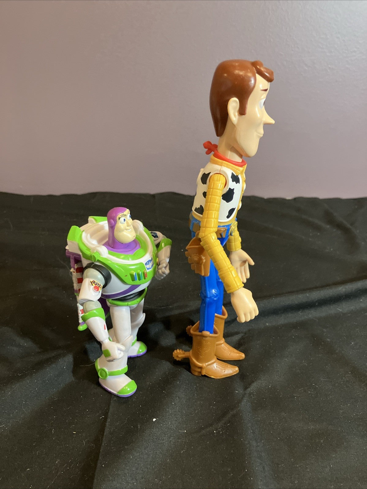 Toy Story Buzz Lightyear Woody Figures 8 Inch 10 Inch Disney Pixar - incomplete